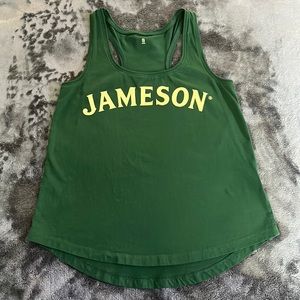 Green Jameson promo tank top in size small